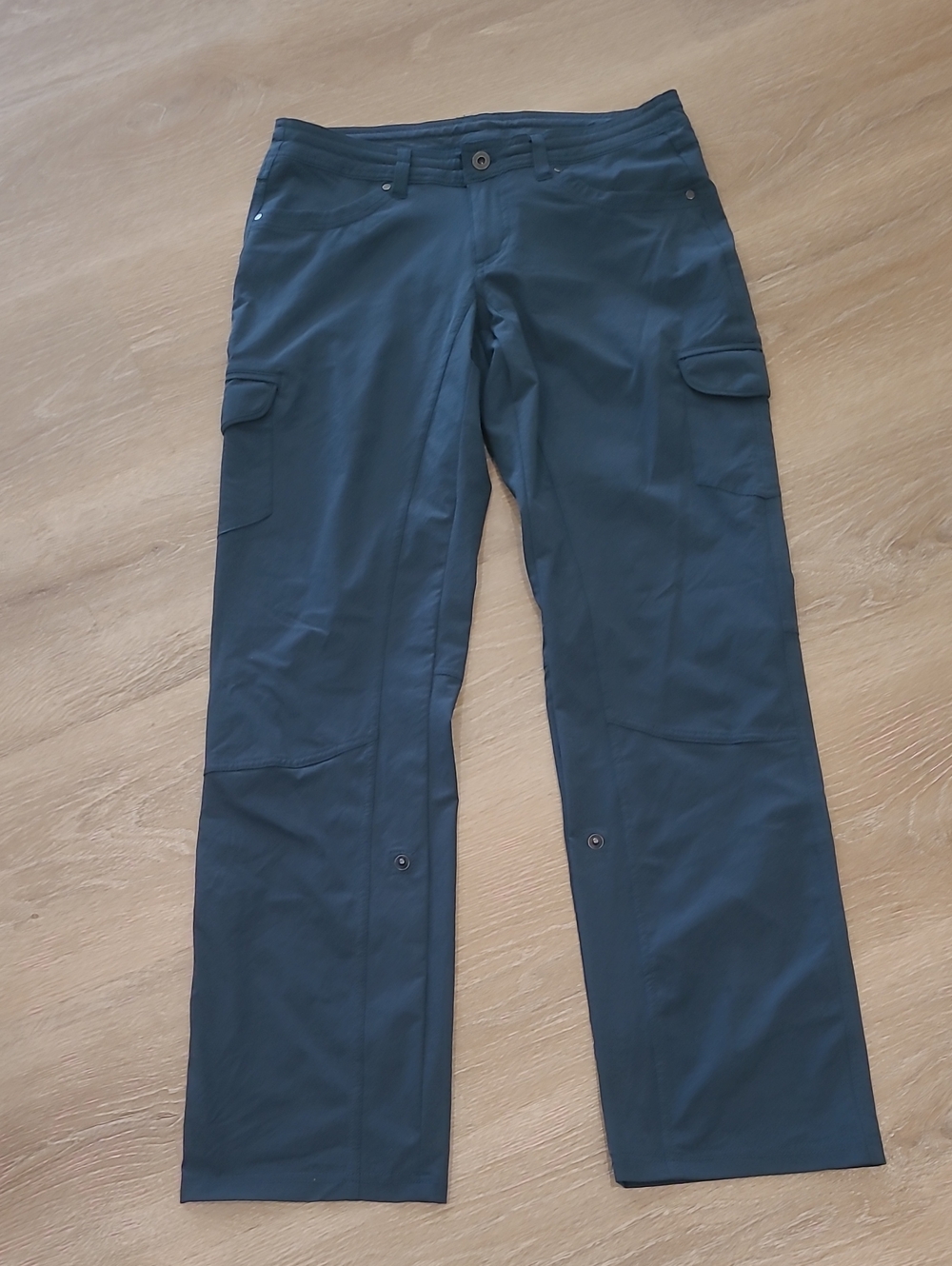 KUHL Women's Dark Blue Cargo Pants - Slate Blue Utility Trousers